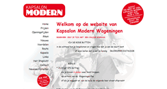 Desktop Screenshot of kapsalonmodern.nl