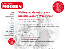 Tablet Screenshot of kapsalonmodern.nl